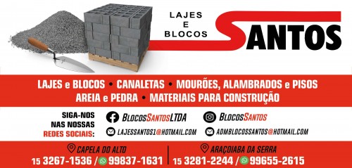 Materiais para Construção em sorocaba - Blocos e Lajes Santos