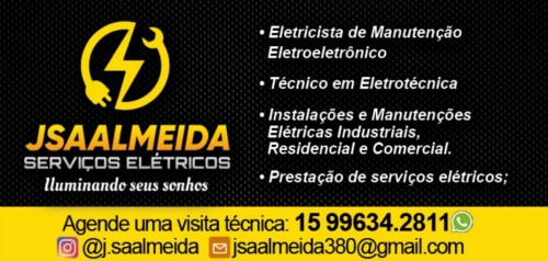 Eletricistas em sorocaba - JSA Almeida