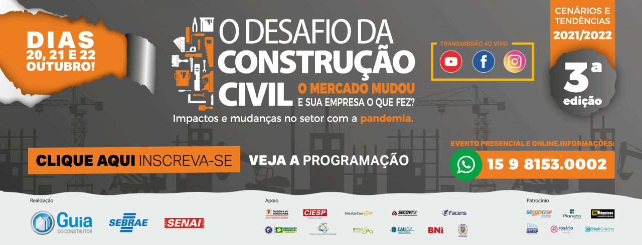 3º Desafio da Construção Civil debate os impactos da pandemia no setor imobiliário