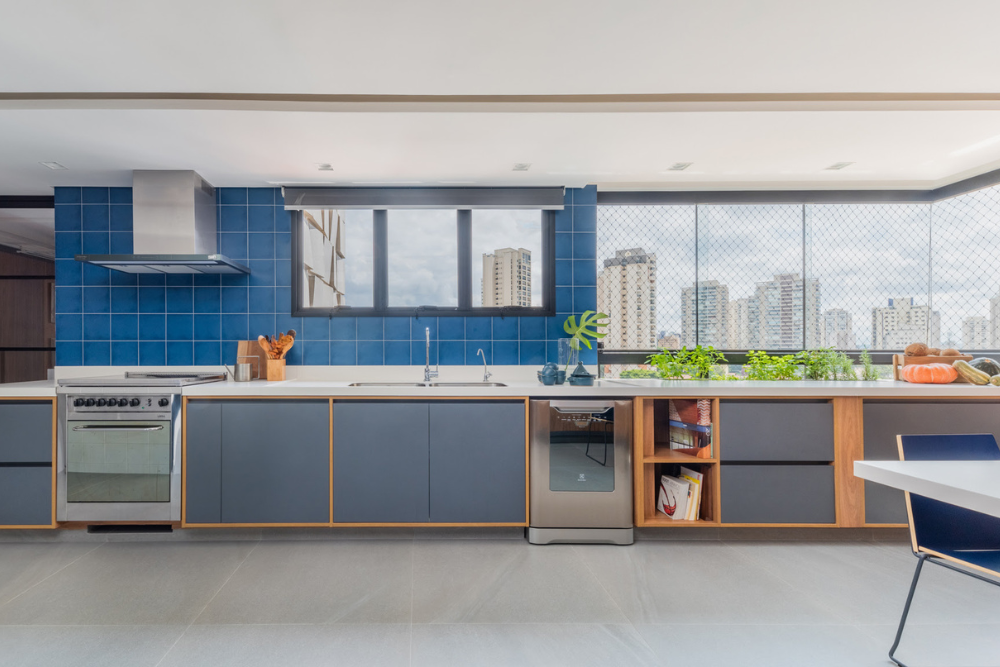 Reforma Integra Cozinha e Varanda em Apartamento de 187 m²