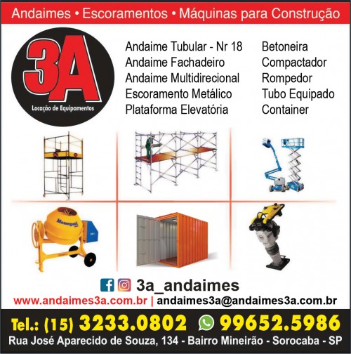 Container para obra - Locação em sorocaba - 3A Andaimes
