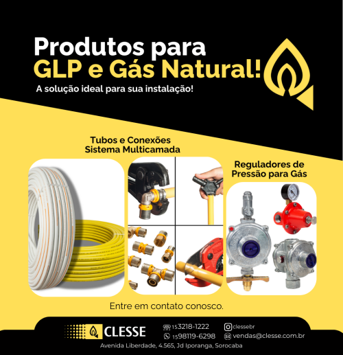 Rede de Gás em sorocaba - Clesse do Brasil
