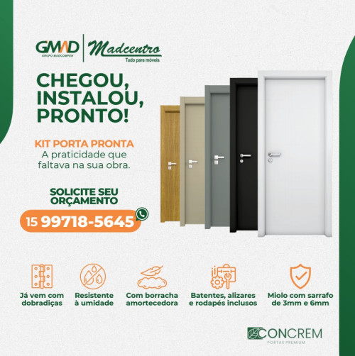 Guarnições de Portas em sorocaba - GMAD Madcentro Sorocaba