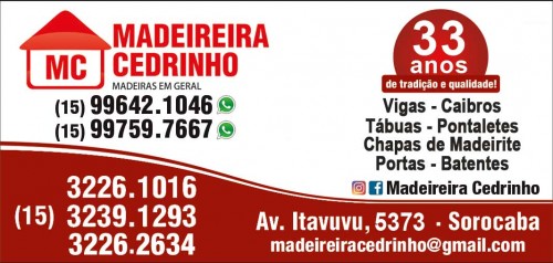 Estrutura em sorocaba - Madeireira MC Cedrinho