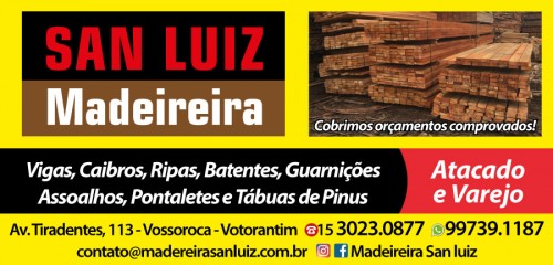 Madeiras em sorocaba - Madeireira San Luiz