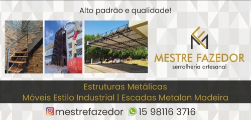 Estruturas p/ Móveis Metalon em sorocaba - Mestre Fazedor Serralheria Artesanal      