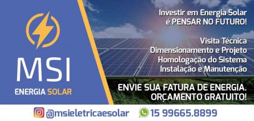 Energia Solar Fotovoltaica em sorocaba - MSI Energia Solar