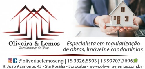 Documentação de Obras em sorocaba - Oliveira e Lemos Reg. Obras