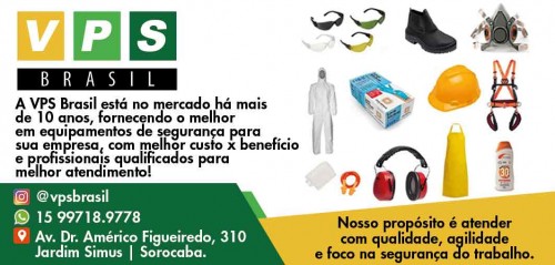 Equipamentos de Segurança - EPIs em sorocaba - VPS Brasil - Equipamentos de Segurança