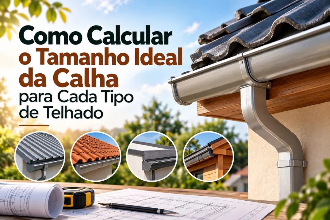 Como Calcular o Tamanho Ideal da Calha para Cada Tipo de Telhado