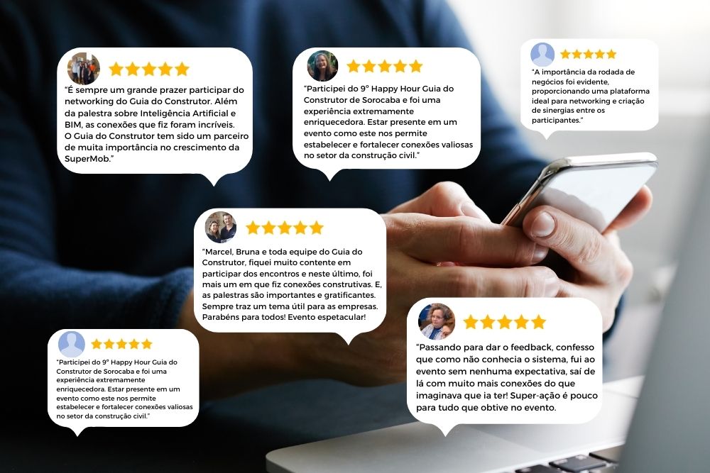 Construindo Conexões: Veja os Feedbacks do 9º Happy Hour & Networking do Guia do Construtor