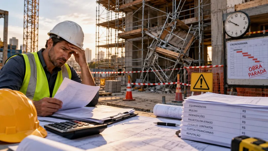 Quanto custa um acidente com andaime? Os impactos financeiros que vão além da obra parada.