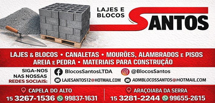 Blocos e Lajes Santos - Logo
