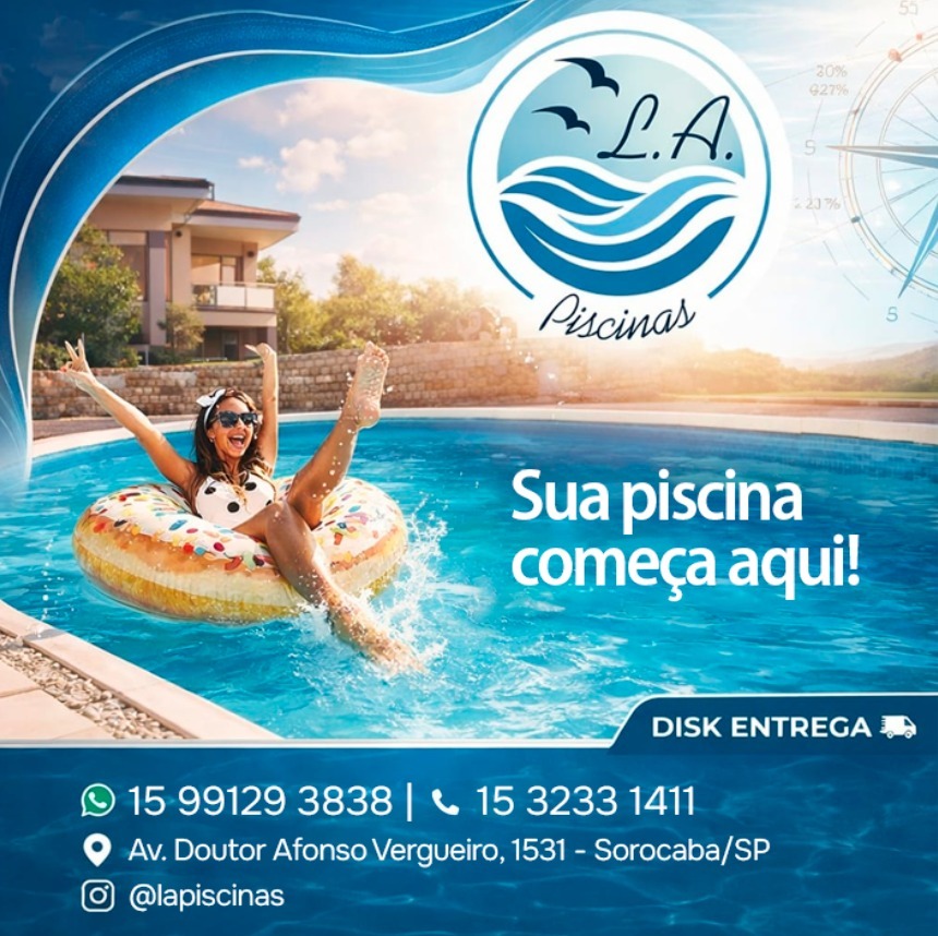 L.A Piscinas - Logo