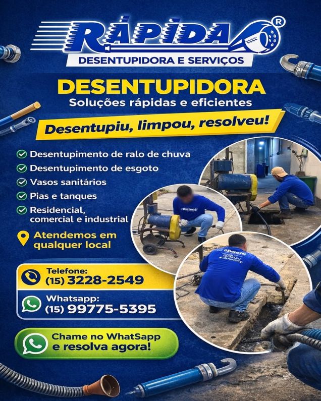 Rápida Desentupidora e Serviços - Galeria